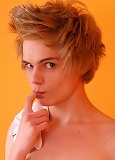 Sweet blonde gay teen boy wanker